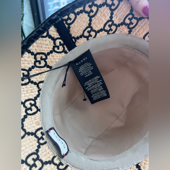 Gucci raffia bucket hat - Picture 3 of 9